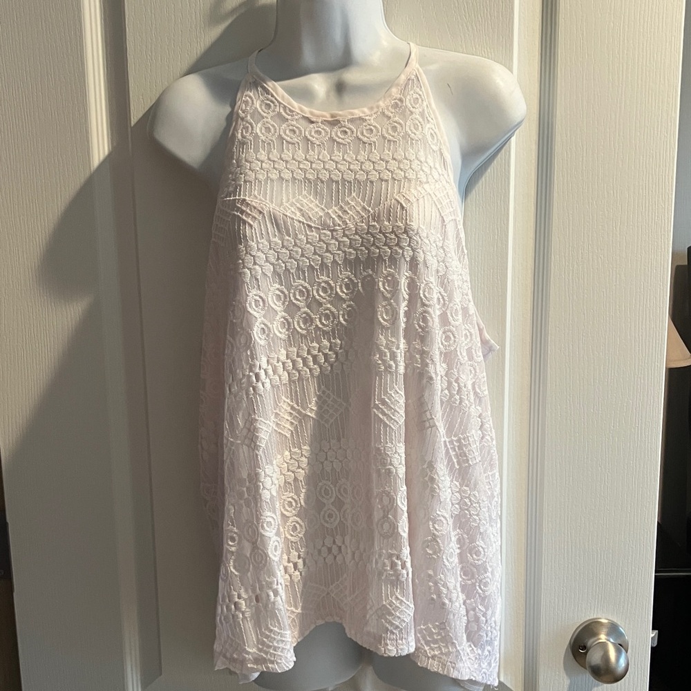 Maurices White Lace Halter Top